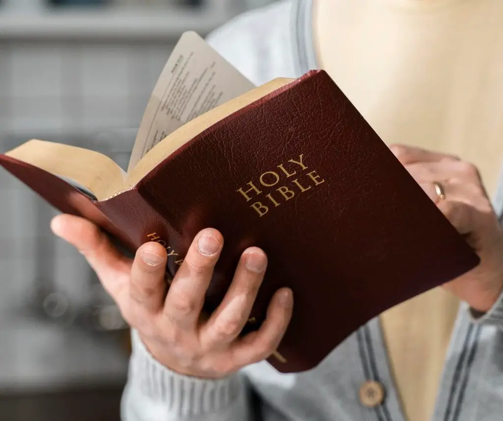 Christian Man Reading Bible
