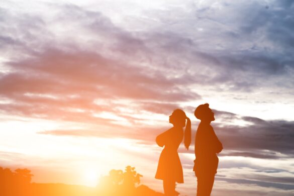 Christian couple dating and upset