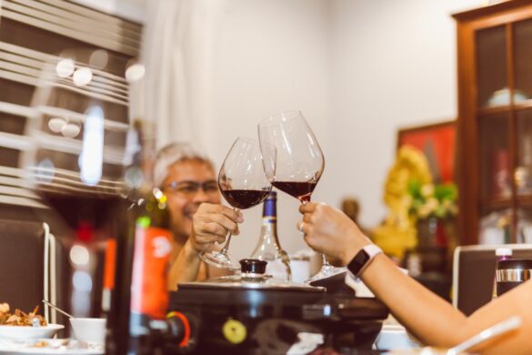 Christian couple drinking alcohol