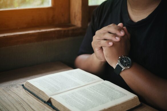 Man sitting and praying