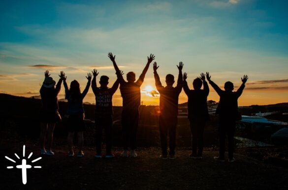 Christian Friends Outside in Nature