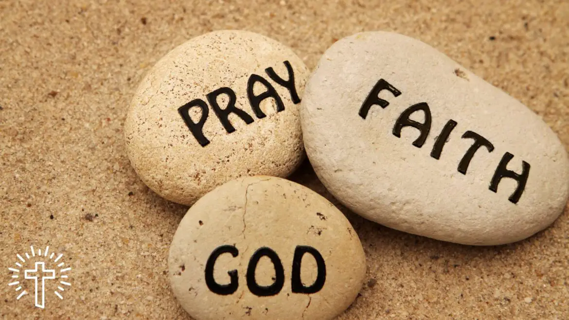 Three Rocks in Sand About Trusting in God